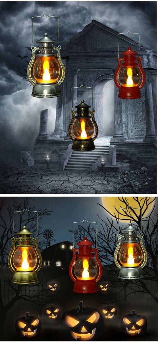 Halloween dầu hỏa đèn ma ám trang trí nhà đèn ma lễ hội